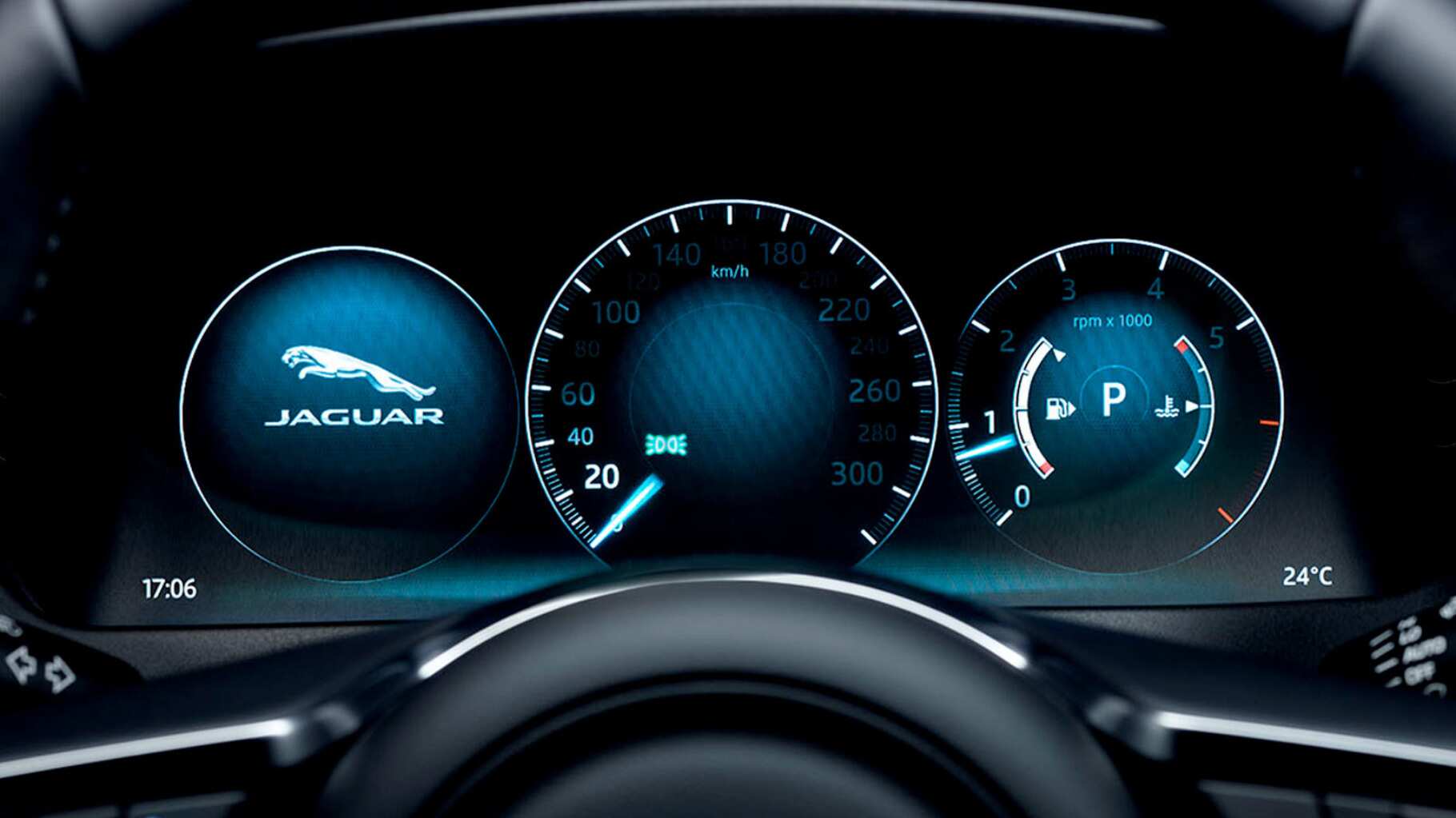 Jaguar F-Pace Dashboard.